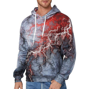 เสื้อฮู้ดสำหรับผู้ชายผ้าฟลีซผ้าฝ้าย100% ย้อมสีล้วนมีลายพิมพ์3D สำหรับฤดูหนาว - Product Image 3