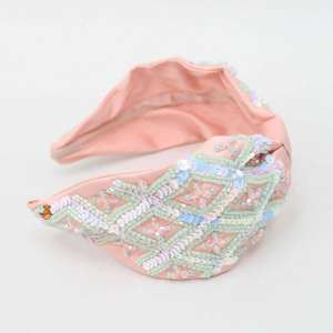 Bandeaux pour cheveux mignons et design, écologiques, en matériaux organiques, brodés à la main, accessoires pour cheveux pour filles - Product Image 5