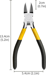 5" <b>Wire</b> Cutters 5 Pack Precision Cutting Pliers Ultra Sharp <b>Wire</b> <b>Snips</b> <b>Wire</b> Clippers Spring Loaded Flush Cutter jewelry Pliers - Product Image 2