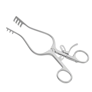 RNTNE 165 mm 6.12 \ "écarteur chirurgical 3x4 broches manuel puissance Sharp réutilisable Adson écarteur hôpital utilisation métal acier matériel - Product Image 1