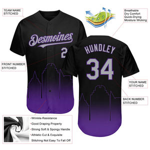 ชุดเบสบอลสำหรับผู้ใหญ่แบบมีกระดุมกระดุมกระดุมพิมพ์ลายออกแบบได้ตามต้องการ - Product Image 4