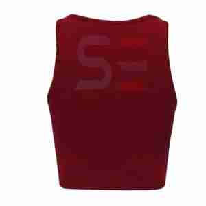 New Fashion Women's Sexy Solid Summer Casual Breathable Quick Dry Customizable Gym Fitness <b>Crop</b> Tank <b>Top</b> - Product Image 4