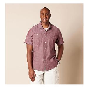 Vente en gros, service OEM, chemise de couleur unie pour homme, manches courtes, taille du pouls, le meilleur de la vente au Bangladesh, prix d'usine - Product Image 4