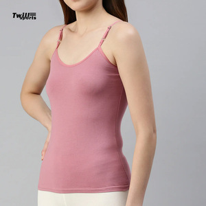 Women's Summer Sexy Backless Tank Top Wholesale Custom Camisole Tops Plain Solid Pattern Seamless Knitted 100% <b>Bamboo</b> Fiber - Product Image 2