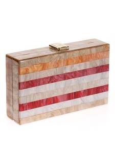 Sac à main de luxe en résine rigide fait à la main Sac à main unique en acrylique brillant avec finition pour soirée glamour et style moderne - Product Image 3