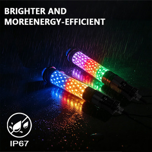 Luces de Antena de 1 Pie con Control Remoto por Aplicación, 360 °   Luces Láser RGB en Espiral para Todoterreno, Luces Láser RGB para Polaris Rzr Maverick - Product Image 5