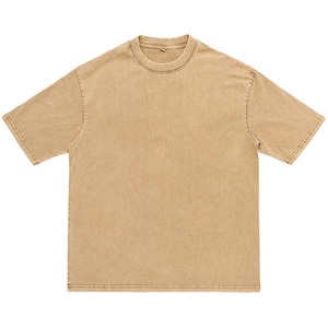 Camiseta de algodón 100% antiarrugas definitiva, suave, cómoda, alta de calle, nuevo lavado de algodón, manga corta, ajuste holgado, patrón estampado - Product Image 1