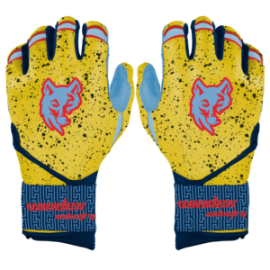 Guantes de bateo de béisbol estilo puño largo Bruce Bolt personalizados de alta calidad 100% Premium Cabretta cuero personalizable colores Logo - Product Image 1