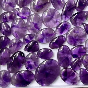 批量批发天然紫水晶凸圆形愈合明星紫水晶宝石水晶石