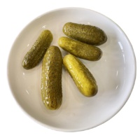 Precio al por Mayor Pepinillos/Cornichones/Pepinos Encurtidos ECOVITA de Alta Calidad Súper Deliciosos en Frasco Mason de 720 ml