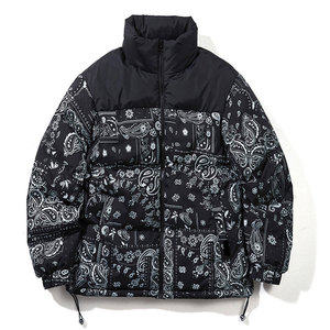 Veste matelassée en duvet pour homme sur mesure en gros pour l'hiver, veste en toile tendance avec service OEM - Product Image 1