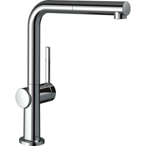 Grifo de Cocina Monomando Moderno de Latón Cromado Hansgrohe con Caño Extraíble, Certificado por Cupc para Uso Doméstico - Product Image 4