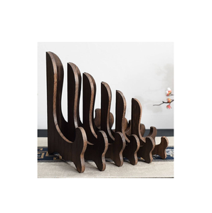 Support de plaque en bois d'acacia avec couvercle en dôme transparent 6-en-1 Support de plaque multifonctionnel pour au meilleur prix - Product Image 1