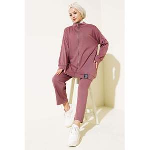 Ensemble 2 pièces à fermeture éclair Rose - Product Image 1