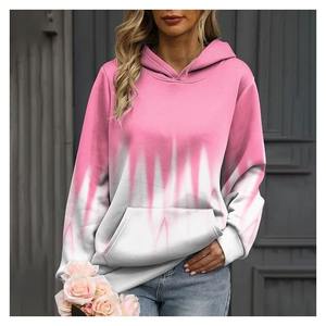 Sweat à capuche femme décontracté à manches longues sweat à capuche léger dégradé 3d imprimé sweat femme chaud Street Wear sweat surdimensionné nouveau - Product Image 4