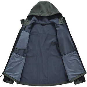 Veste Softshell Imperméable à Capuche Unisexe Coupe-Vent Respirante Écologique Manteau d'Hiver Fermeture Éclair Option Taille Plus Personnalisée - Product Image 6