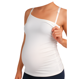 Camiseta Interior de Lactancia de Algodón, Ropa de Maternidad en Beige/Negro/Blanco, Tallas S-XL, SKU AYCI-113 - Comodidad y Estilo Óptimos - Product Image 3