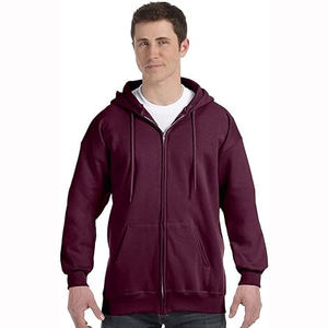 Sudadera con Capucha Personalizada de Estilo Urbano para Hombre, 100% Algodón Grueso, con Cierre Completo - Product Image 5