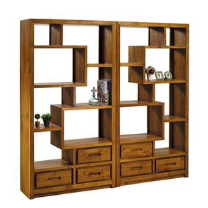 Vitrina moderna europea para gimnasio en casa, resistente, rústica, teca, madera desgastada, almacenamiento de raspado para sala de estar derecha e izquierda - Product Image 1