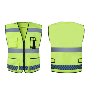 เสื้อกั๊กทำงานสะท้อนแสงแบบมืออาชีพ ลดราคาพิเศษ ระบายอากาศได้ดี ผ้าแคนวาส บุด้วยใยฝ้าย ซักง่าย ดีไซน์ใหม่ สำหรับฤดูหนาว ได้มาตรฐานความปลอดภัย EN - Product Image 1