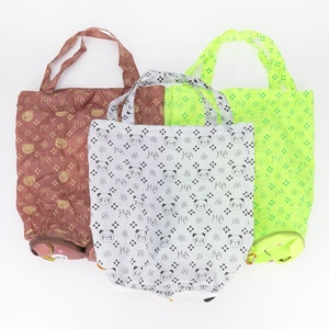 <b>Folding</b> Shopping <b>Bag</b> with Polyester Fiber Handle for Supermarkets - Product Image 1