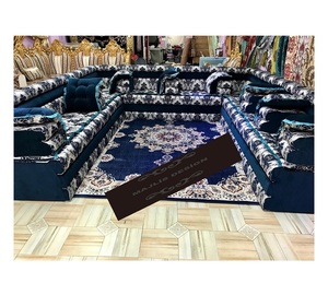 Sofá Marroquí Sedari, Jalsa Marroquí, Salón Marroquí, Lujoso Conjunto de Sofás en Forma de U, Conjunto de Sofás de Madera, Solo Enviamos Este Producto a Europa - Product Image 1