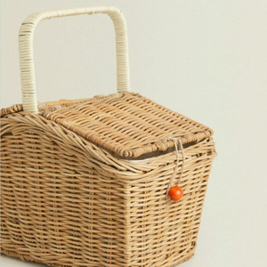 Cesta de pícnic de ratán natural al mejor precio al por mayor con tapa, perfecta para exteriores y acampada - Product Image 4