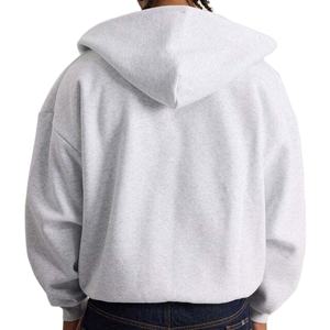 Sudadera con capucha bordada de invierno de algodón 100% de alta calidad OEM para hombre, ropa de calle de diseñador Boxy Fit - Product Image 4