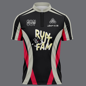 Diseño personalizado Sublimación manga corta cremallera Snooker Jersey - Product Image 5