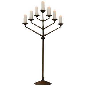 Meilleur bougeoir menorah en métal pour décoration de dîner de Noël et de Pâques pour bougeoir de mariage et salle à manger - Product Image 4