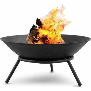 Pozo de fuego al aire libre Hoguera grande Patio trasero de leña Firepit para exterior con rejilla de cobertura - Product Image 3