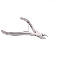 Pince à ongles de précision en acier inoxydable à lame courbée et à pointe, outil de podologie pour ongles incarnés et bords serrés