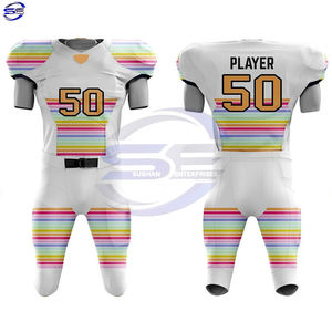 เสื้อฟุตบอลอเมริกันแบบปรับแต่งได้ชุดเครื่องแบบระบายอากาศได้ - Product Image 1