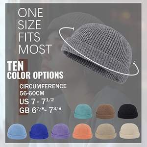 หมวกบีนนี่ถักหนาสบายผ้าหนาอบอุ่นการออกแบบที่ทันสมัยเหมาะสำหรับสภาพอากาศหนาวเย็นเครื่องแต่งกายแนวสตรีทกลางแจ้งและความสะดวกสบายในชีวิตประจำวัน - Product Image 4