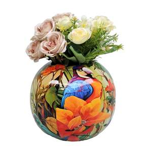 แจกันดอกไม้โลหะทำด้วยมือสไตล์โมเดิร์นทำด้วยมือสำหรับตกแต่งโรงแรมและบ้าน - Product Image 4