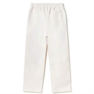 Pantalons larges en toile à taille élastiquée et à cordon de serrage pour femmes, de haute qualité, avec poche latérale, pantalon de jogging personnalisé - Product Image 2