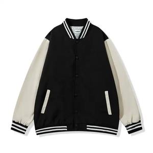Uniformes de baseball unisexes en laine avec logo personnalisé Varsity Letterman Bomber Jackets Stand Winter New Arrival Thin High Quality for - Product Image 2