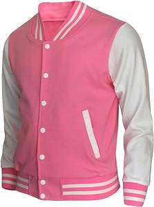 Expazna's Vestes de baseball personnalisées coupe-vent rose Letterman Broderie Letterman personnalisée Oversize Varsity Jacket Hommes Vente en gros - Product Image 2