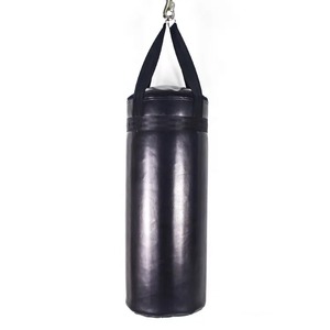 Custom Heavy-Duty Leather Kick Boxing Punching Bag Cheap and Man-Sized Filled with Sand - Product Image 2