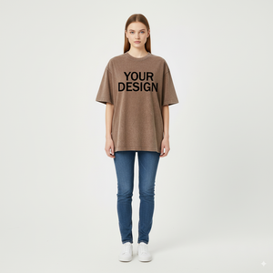 เสื้อยืดสตรีแบบสั่งตัดได้ทั้งชายและหญิงเสื้อยืดแขนสั้นผ้าฝ้าย100% เหมาะสำหรับใส่ได้ทุกฤดูใน3D ออกแบบได้ตามต้องการ - Product Image 6