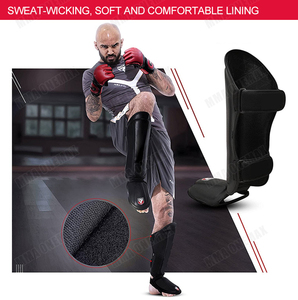 Premium Durable <b>Shin</b> <b>Guards</b> for <b>MMA</b> Adjustable Protective Pads for Kickboxing Muay Thai Karate Taekwondo Martial Arts - Product Image 4