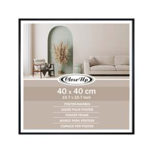 Black 40 X 40 cm Square Photo <b>Frame</b> <b>Poster</b> Display Stand - Product Image 2
