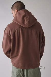 Sudadera con capucha de algodón 100% grueso unisex de alta calidad logotipo personalizado Sudadera con capucha de gran tamaño del fabricante para los hombres para el invierno - Product Image 3