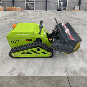 Tondeuse à gazon robotisée électrique certifiée CE EPA, petite taille, 800mm 1000mm 1200mm, télécommandée, sur chenilles, à fléaux, avec GPS et chargeur - Product Image 2