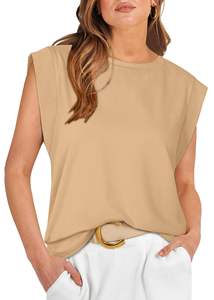 Débardeur décontracté pour femme, personnalisé OEM, grande taille, en maille respirante avec nœud, en Spandex/Polyester, imprimé numériquement pour le printemps - Product Image 5