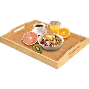 Plateau de service en bois de manguier de qualité supérieure Plateau de service en bois fait à la main Fabricant Prix fiable pour Restaurant Hôtel Service - Product Image 1