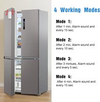 Alarme de porte ouverte Daytech Delay avec capteur, 120 dB, alerte sonore continue, rappel de fermeture de porte de réfrigérateur