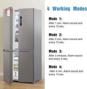 Daytech chậm trễ 1 2 3 <span class=keywords><strong>4</strong></span> phút báo động 120 dB Mở Cửa Sổ kêu vang đóng cửa nhắc nhở tủ lạnh cho tủ lạnh nhà cửa hàng văn phòng trắng - Product Image 5
