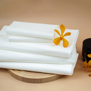 Toallas de baño desechables no tejidas compactas de secado rápido ecológicas Kawaii patrón a cuadros azul blanco rosa para viajes de negocios - Product Image 5