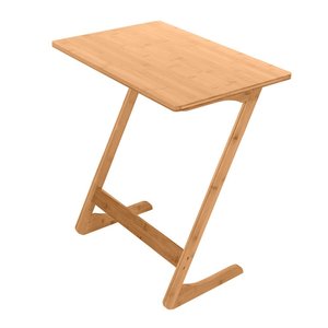 Mesa de Bambú para Portátil, Bandeja para TV, Mesa Auxiliar para Sofá, Mesa para Comer y Trabajar en Espacios Pequeños, Muebles Ecológicos - Product Image 1
